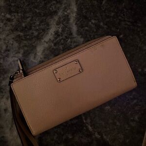 Kate Spade Light Pink Leather Wristlet